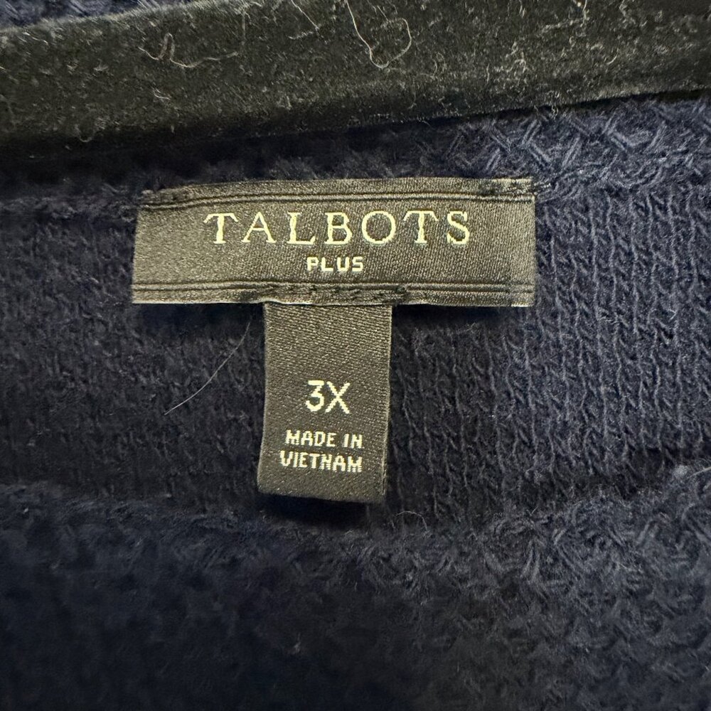 TALBOTS plus navy knit sweater dress size 3X - Picture 2 of 6